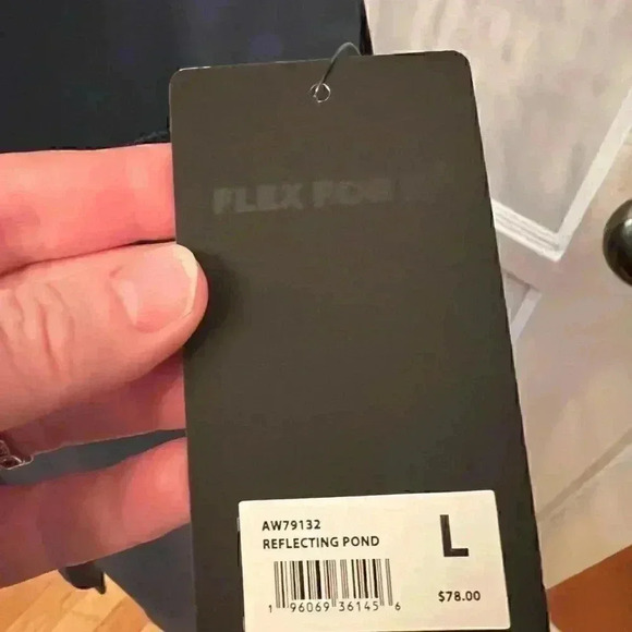 INTERLINK FAUX LEATHER HIGH WAIST CIRE ANKLE LEGGING-LARGE - Picture 2 of 4